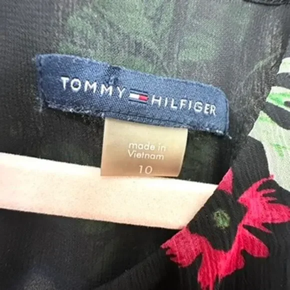 Tommy Hilfiger Floral Print Halter Midi Dress, Size 10 - Picture 8 of 8
